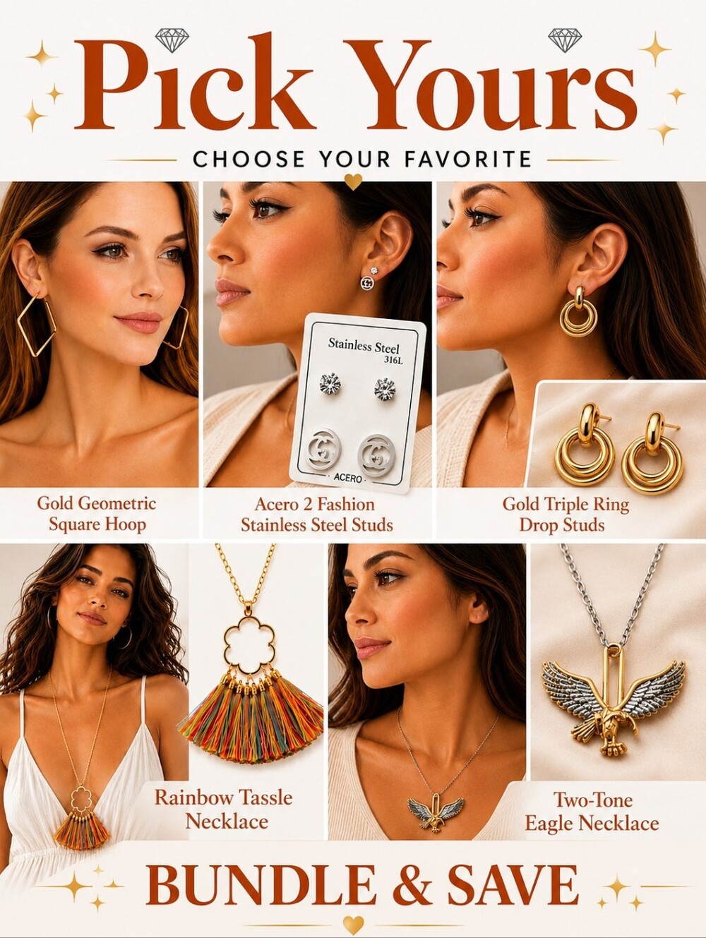 💎 PICK YOURS! New Earrings Or Necklace 💎